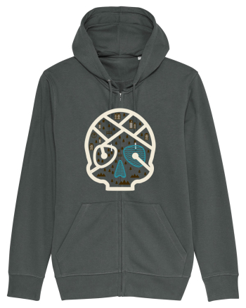 Skull Map Anthracite