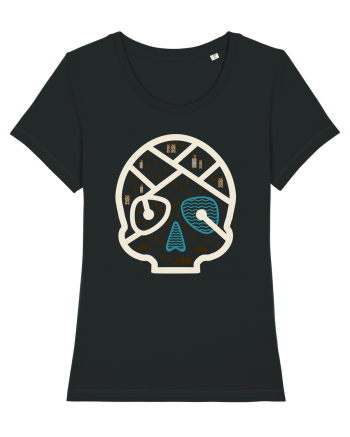 Skull Map Black