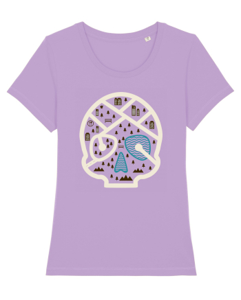 Skull Map Lavender Dawn