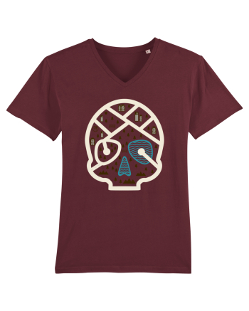 Skull Map Burgundy