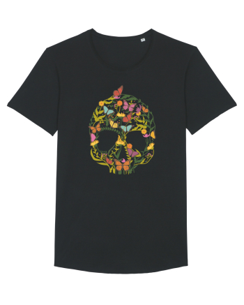 Butterfly Skull Flower Black
