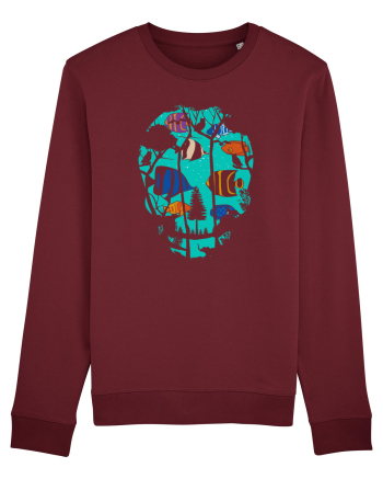 Skull Fish Burgundy