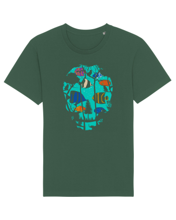 Skull Fish Bottle Green