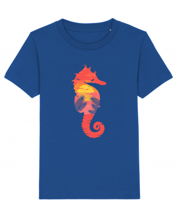 Sea Horse Beach Sunset Majorelle Blue