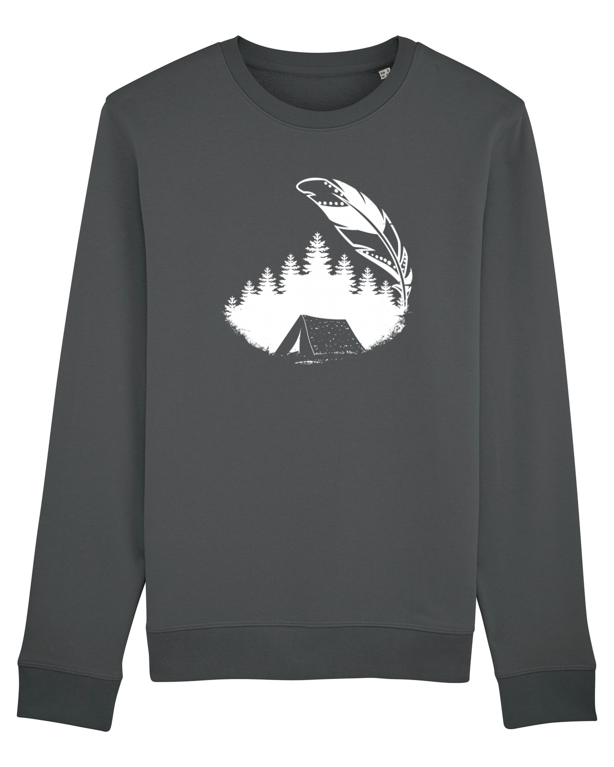 Bluză mânecă lungă Unisex Rise Anthracite