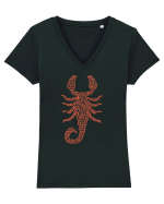 Electric Scorpion Tricou mânecă scurtă guler V Damă Evoker