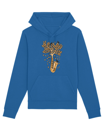 Autumn Saxophone Tree Royal Blue
