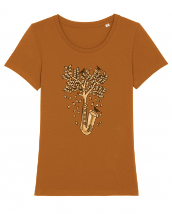 Autumn Saxophone Tree Roasted Orange