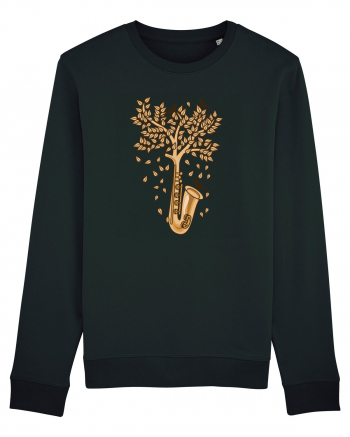 Autumn Saxophone Tree Black