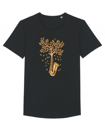 Autumn Saxophone Tree Black