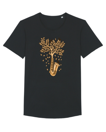 Autumn Saxophone Tree Black