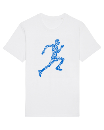 Blue Runner White