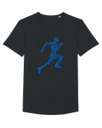 Blue Runner Tricou mânecă scurtă guler larg Bărbat Skater