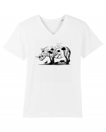 Rhino Tree Tricou mânecă scurtă guler V Bărbat Presenter