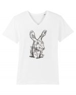 Rabbit Tree Tricou mânecă scurtă guler V Bărbat Presenter