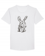 Rabbit Tree Tricou mânecă scurtă guler larg Bărbat Skater