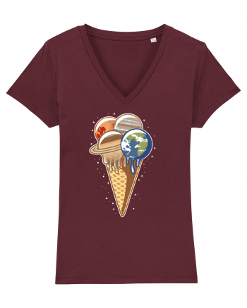 Planet Ice Cream Burgundy