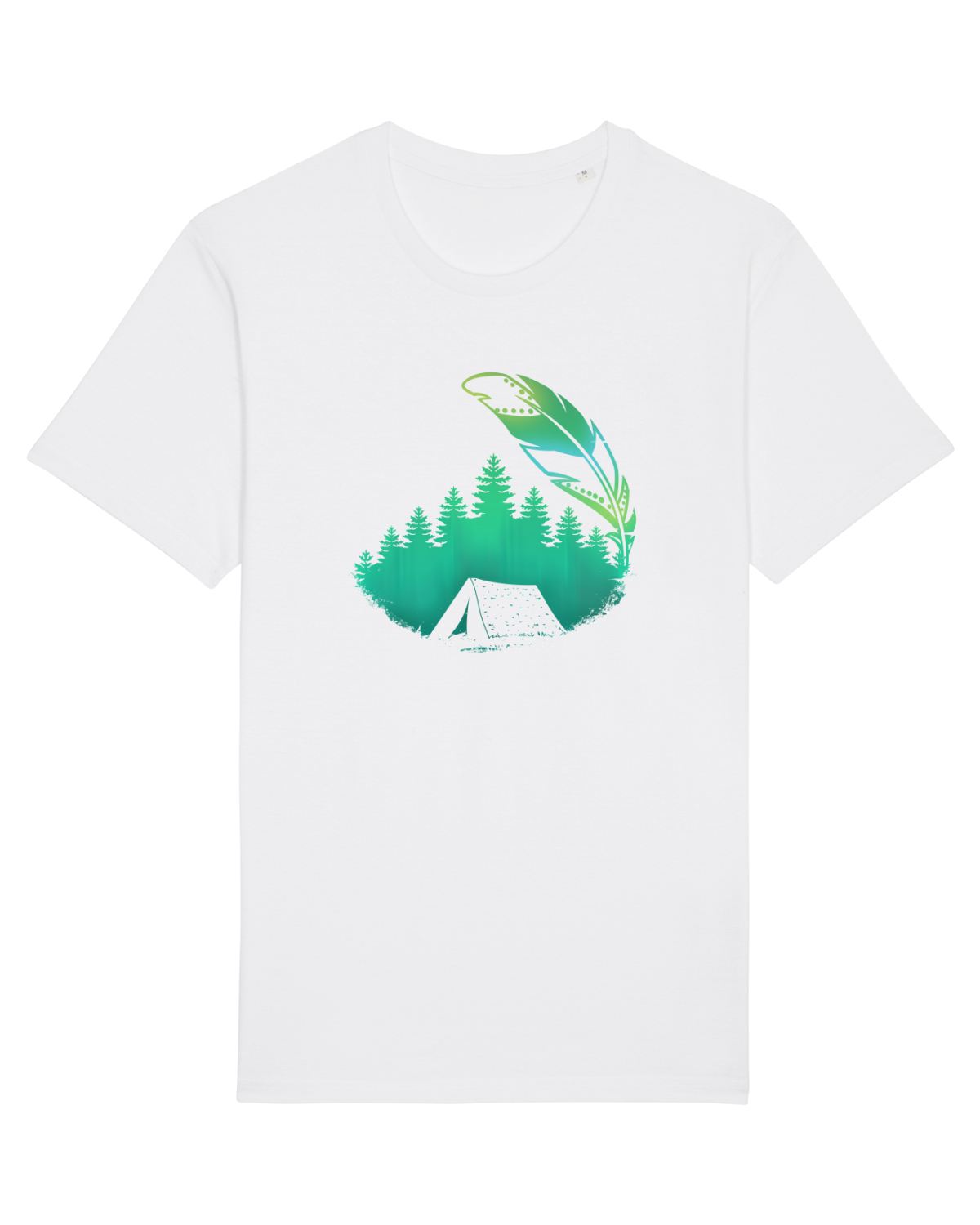 Tricou mânecă scurtă Unisex Rocker White