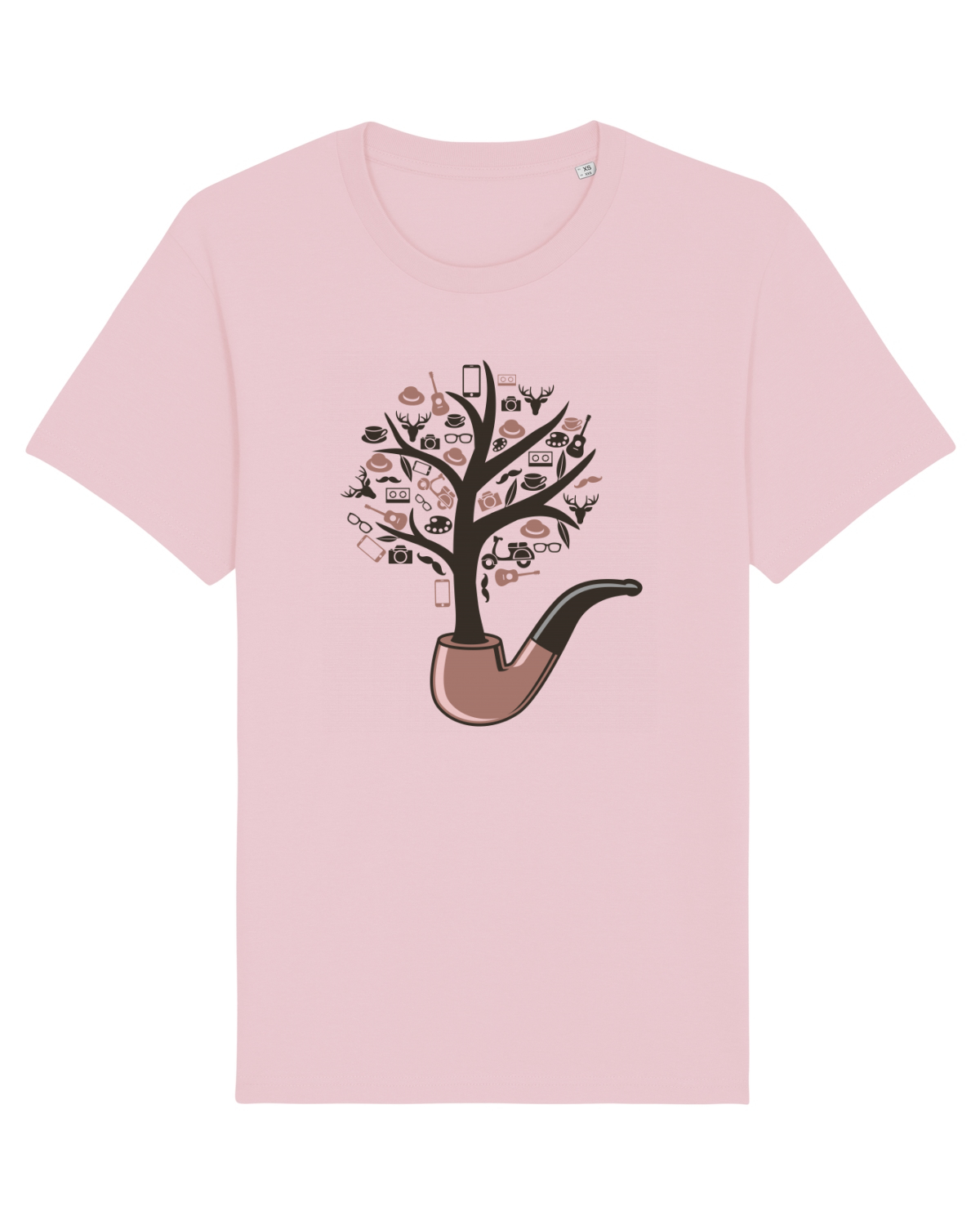 Tricou mânecă scurtă Unisex Rocker Cotton Pink