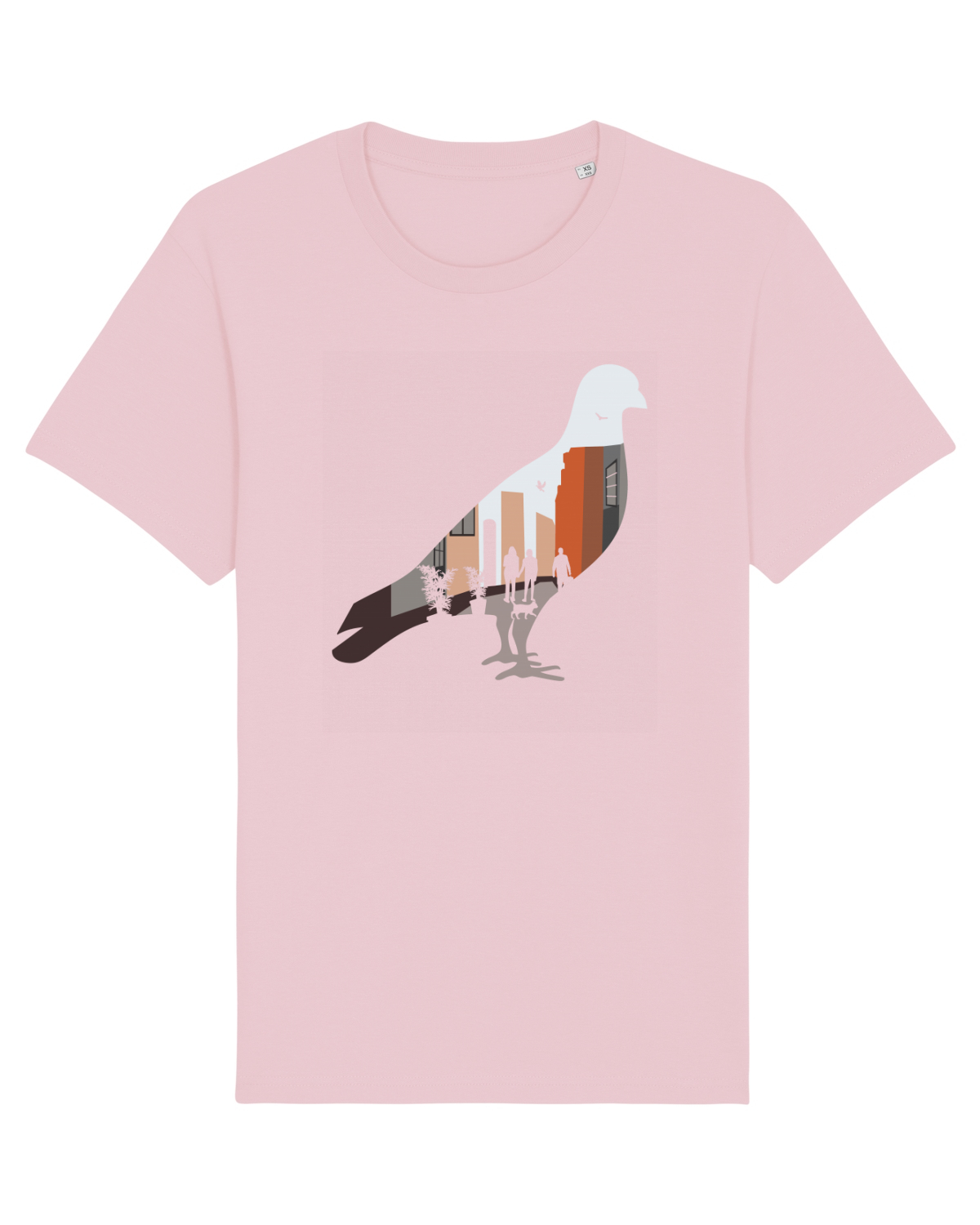 Tricou mânecă scurtă Unisex Rocker Cotton Pink