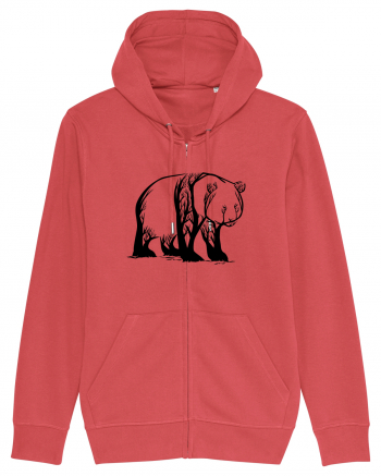 Panda Trees Carmine Red