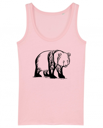 Panda Trees Cotton Pink