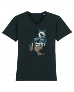 Night Owl Tricou mânecă scurtă guler V Bărbat Presenter