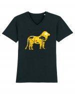 Savanah Lion Tricou mânecă scurtă guler V Bărbat Presenter