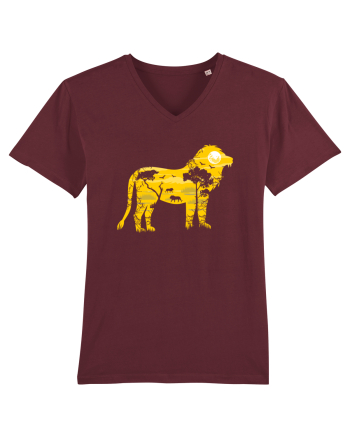 Savanah Lion Burgundy