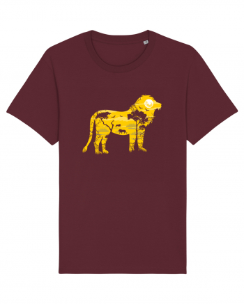 Savanah Lion Burgundy