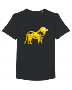 Savanah Lion Tricou mânecă scurtă guler larg Bărbat Skater