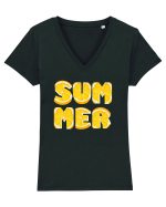 Lemon Summer Tricou mânecă scurtă guler V Damă Evoker
