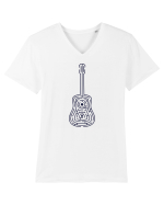 Labyrint Guitar Tricou mânecă scurtă guler V Bărbat Presenter