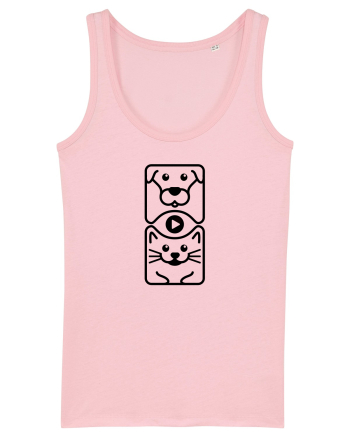 Cats and Dogs Videos Cotton Pink
