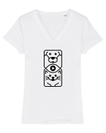 Cats and Dogs Videos Tricou mânecă scurtă guler V Damă Evoker