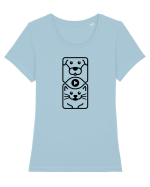 Cats and Dogs Videos Tricou mânecă scurtă guler larg fitted Damă Expresser