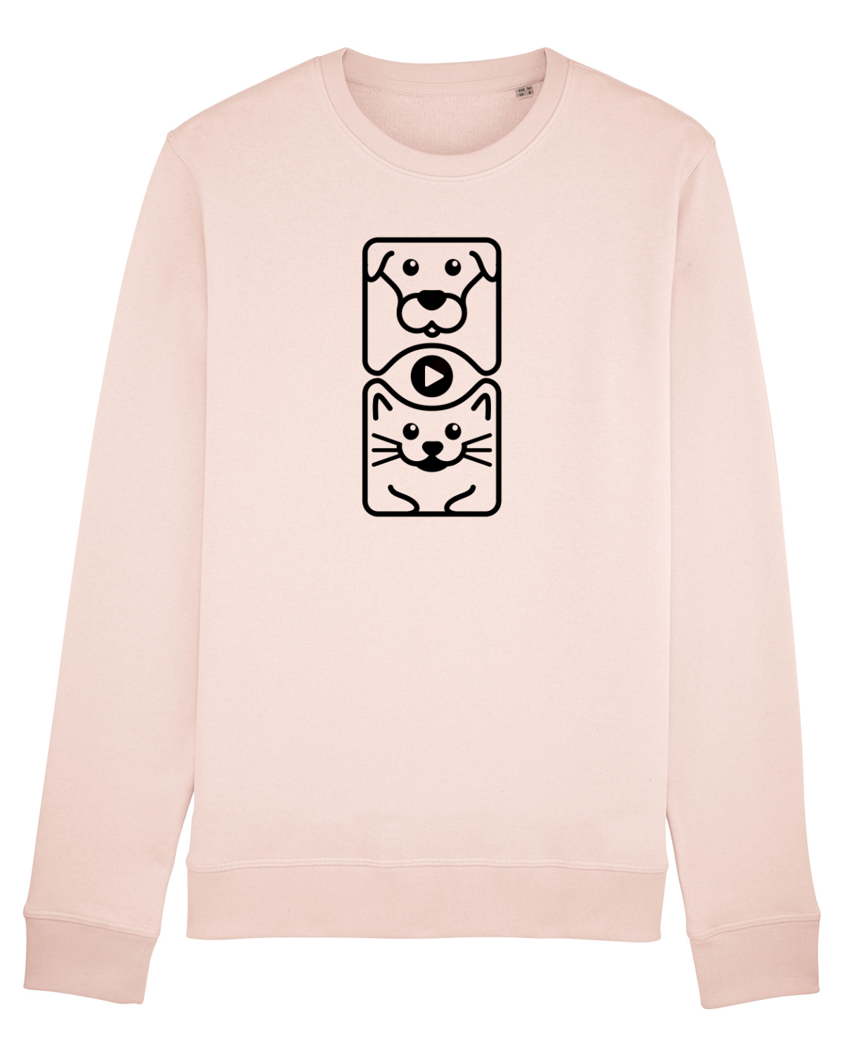 Bluză mânecă lungă Unisex Rise Candy Pink