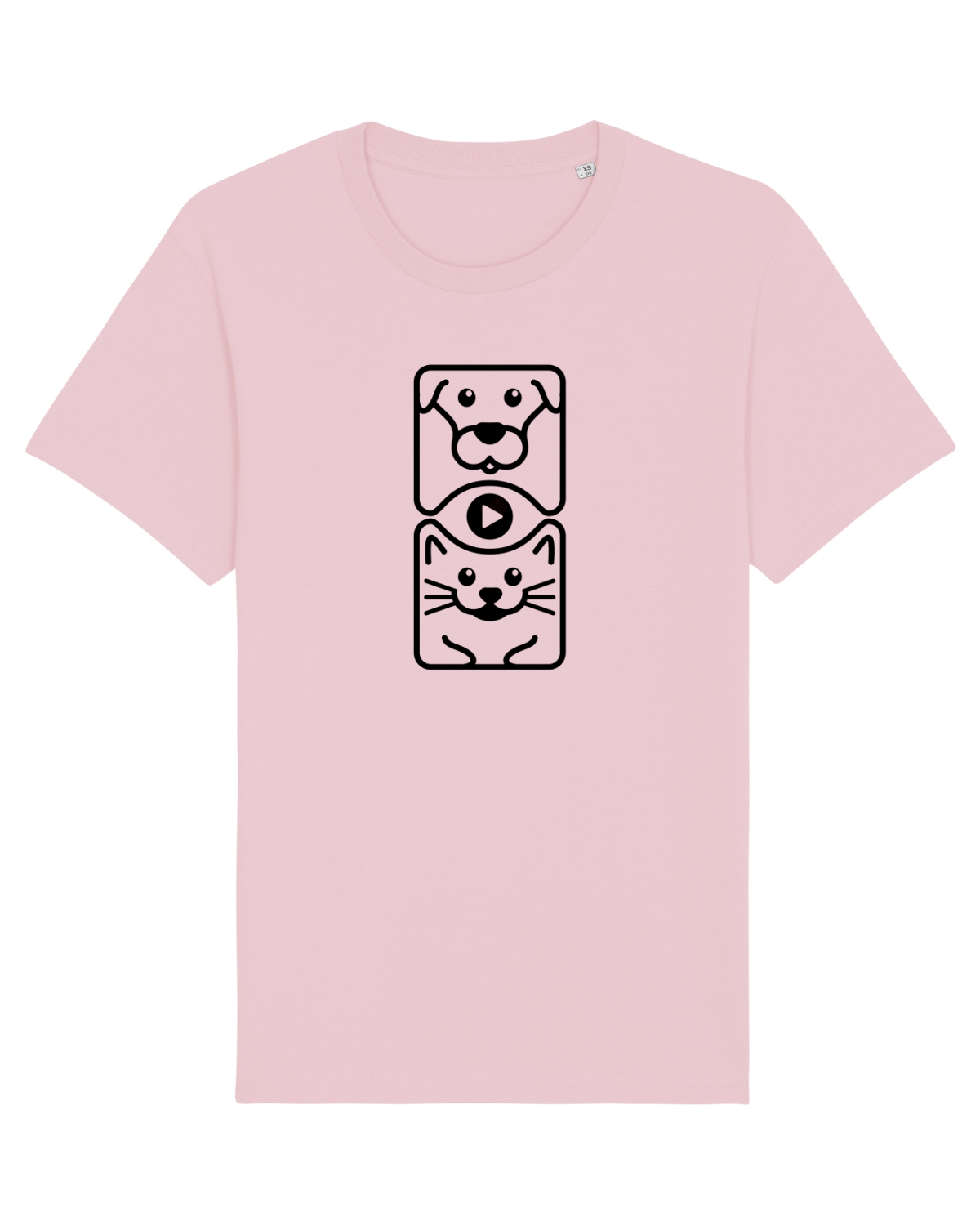 Tricou mânecă scurtă Unisex Rocker Cotton Pink