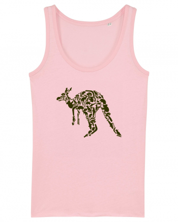 Kangaroo Jungle Cotton Pink