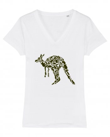 Kangaroo Jungle White