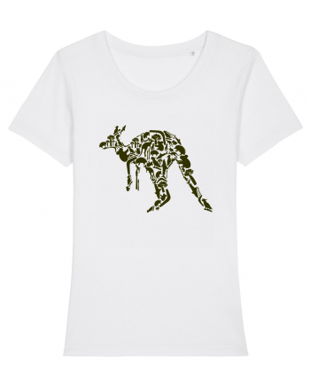 Kangaroo Jungle White