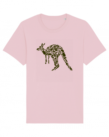 Kangaroo Jungle Cotton Pink