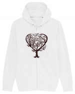 Heart Tree Hanorac cu fermoar Unisex Connector