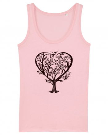 Heart Tree Cotton Pink