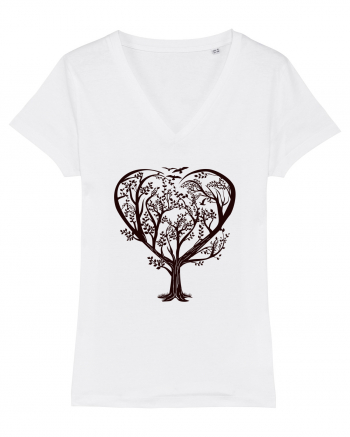 Heart Tree White