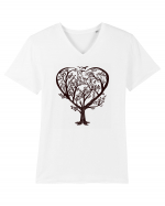 Heart Tree Tricou mânecă scurtă guler V Bărbat Presenter