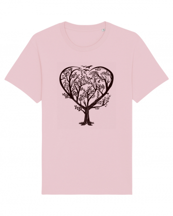 Heart Tree Cotton Pink