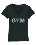 Gym Tricou mânecă scurtă guler V Damă Evoker