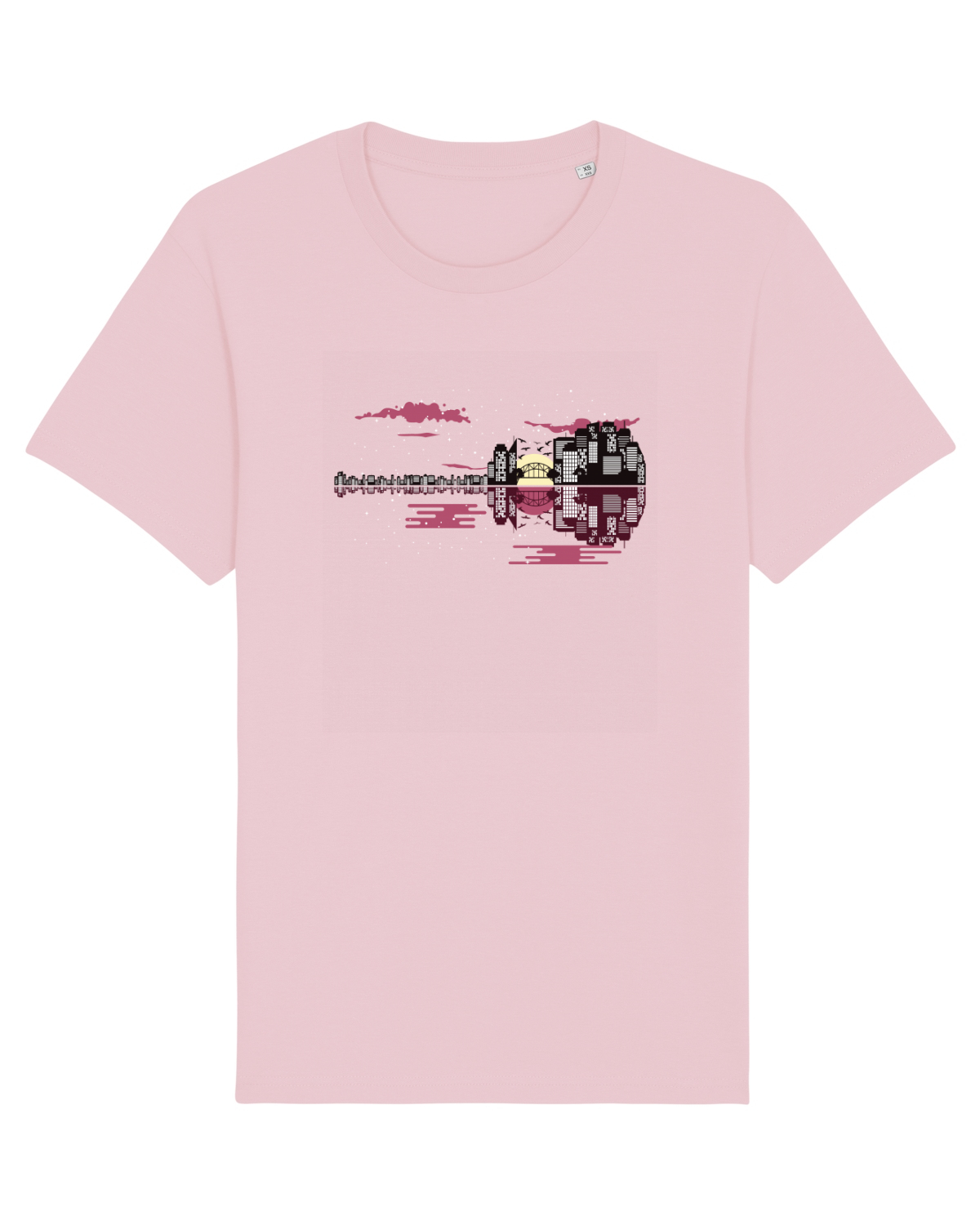 Tricou mânecă scurtă Unisex Rocker Cotton Pink