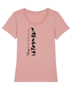 Nouă Vieți de Pisică Tricou mânecă scurtă guler larg fitted Damă Expresser